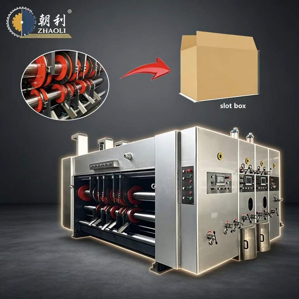 4 Color Automatic Corrugated Carton Box Paper Flexo Printing Machine ...