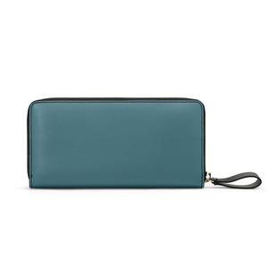 Cartera de mano larga para mujer, de cuero genuino y nailon, con bloqueo RFID, hecha a mano y personalizada, de la marca <span class=keywords><strong>Mount</strong></span> Yanzhi. - Product Image 3