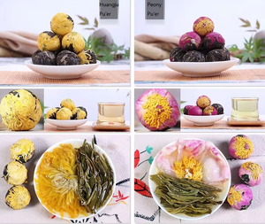 Venta caliente Bola de flores hecha a mano Té floreciente Té saludable en una elegante caja de regalo para los amantes del té - Product Image 6