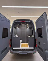 Conversión de Autobús o Camioneta de Alta Calidad y Asientos de Lujo, Personalización Interior de Autocaravana con Fregadero y Ducha para Sprinter
