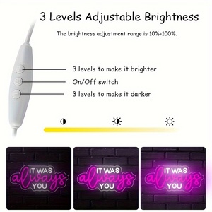 Siempre fue usted decoración de letrero de neón para boda compromiso fiesta de cumpleaños dormitorio sala de estar Bar y regalos para los seres queridos - Product Image 5