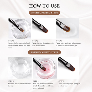 Ensemble de pinceaux de précision pour nail art, formes variées (Liner, Pétale, Builder, Pointes carrées et rondes) pour la peinture au gel - Product Image 6