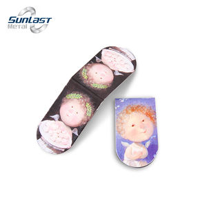 Marque-page magnétique avec logo personnalisé Marqueurs de gardien de pages aimant de planificateur de cadeaux amoureux Feuilles d'or Accessoire de lecture de marque-pages - Product Image 5