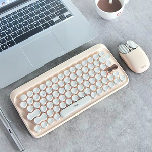 Lofree EH112S Dot untuk kantor, rumah lucu sederhana warna susu teh LED Backlit kabel USB/nirkabel untuk Keyboard mekanis <span class=keywords><strong>Bluetooth</strong></span> - Product Image 4