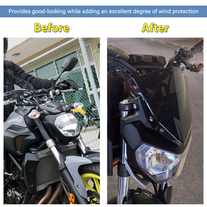 XXUN-Deflector de viento para parabrisas de motocicleta, con soporte de montaje para Yamaha <span class=keywords><strong>MT07</strong></span> MT-07 MT 07 2018 <span class=keywords><strong>2019</strong></span> 2020 - Product Image 5