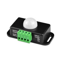 Sensor Gerak Inframerah PIR-8 DC12V 24V untuk Rumah Pintar dengan Jangkauan Deteksi 8m dan Waktu Tunda 60-120ms untuk Lampu LED Strip