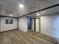 Conception innovante de maison conteneur pliable avec fonctions d'hôtel, de salle de sport mobile et de café itinérant