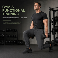 Pantalon de jogging personnalisé pour homme avec cordon de serrage, séchage rapide, pour le sport, la course, la gym et l'entraînement en extérieur