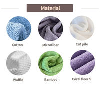 Ensemble de serviettes de bain 100% coton 70*140cm séchage rapide couleur unie usage domestique forte absorption d'eau