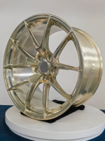 Soldes Exceptionnelles - Jantes de Voiture Forgées Légères PENGZHEN VS-5RS Or Poli 5x114.3 19x9 19x9.5 pour Lexus IS350 2021