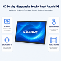 Layar Sentuh Android 15,6 Inci, Dapat Dipasang di Dinding, Meja, atau Lantai, untuk Penunjuk Arah, Menu Digital, Layar Resepsionis, Penggunaan Hotel dan Mal