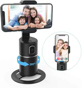 Suporte inteligente de câmera para vlogs, suporte para câmera de rastreamento de rosto, montagem de telefone em 360 graus, estabilizador de rotação, selfie, tripé