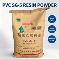 Résine PVC de marque XINFA SG-5 K67, résine de chlorure de polyvinyle en poudre, certifiée ISO pour les produits en plastique rigide, sac de 25 kg