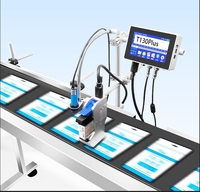 4.3 pouces bureau en ligne industriel qr code étiquette autocollant code à barres meilleur avant la machine d'impression de code de date