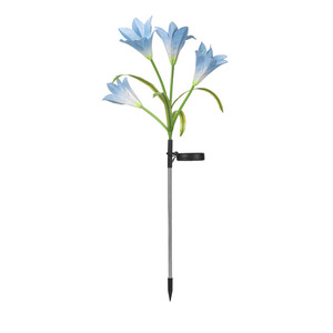 Ba 3 Đầu Bướm Chuồn Chuồn Thay Đổi Màu Sắc Năng Lượng Mặt Trời Màu Xanh Lily Vườn Hoa Led RGB Cổ Phần Vườn Ánh Sáng - Product Image 5