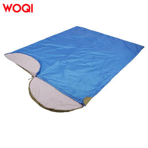 Saco de dormir rectangular Woqi, azul cielo, de nailon, ligero, transpirable, para acampar, hacer senderismo, viajes al aire libre, uso adulto. - Product Image 3