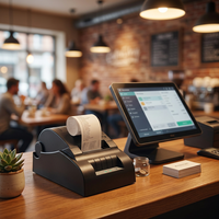 Imprimante thermique de reçus POS CSN-58III 58 mm, 90 mm/s, USB RS232 ESC/POS pour la facturation en restauration et commerce de détail