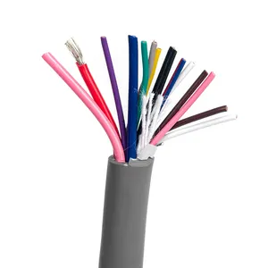 Multi-Core Flexibele Signaaldraad, Ul20276 Afgeschermde Kabel 2/3/4/5/6/7/8/10 Kernen Kale Koperen Pvc-Besturingskabel