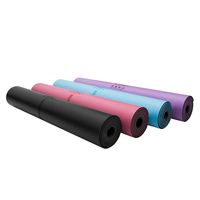 Tapis de yoga personnalisé en forme de pilule avec logo, antidérapant, en forme d'arche, arrondi, ovale, épaisseur 5 mm 6 mm, courbe personnalisée
