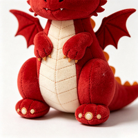 Peluche Dragon Spitfire Mignon, Jouet en Peluche Doux et Moelleux, Poupée Dinosaure de Feu, Décoration de Chambre, Souvenir de Fête d'Anniversaire ou de Vacances, Ornement