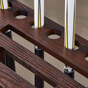 Support de <span class=keywords><strong>rangement</strong></span> pour queues de billard sur pied, 8 emplacements, présentoir en bois avec étagère de <span class=keywords><strong>rangement</strong></span> pour billes, mobilier de salle de jeux - Product Image 3