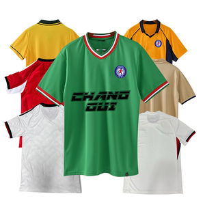 เสื้อฟุตบอลสไตล์เรโทรแบบใหม่สั่งทำพิเศษ สไตล์ยุโรป ไทยแลนด์ สวมใส่สบาย ระบายอากาศได้ดี - Product Image 1