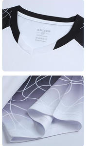 Ventes en gros de maillots de football personnalisés pour hommes, légers, à séchage rapide, de haute qualité, respirants, ensembles d'uniformes d'entraînement de football - Product Image 6