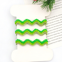 Ruban Ric Rac Tissé Écologique Gordon 8CM Motif Zig Zag 100 Mètres par Rouleau Point Coloré pour Emballage de Vente au Détail et Cadeaux