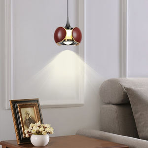 Lampadario rosso in stile <span class=keywords><strong>industriale</strong></span> retrò Villa ristorante Bar in alluminio <span class=keywords><strong>lampada</strong></span> <span class=keywords><strong>a</strong></span> <span class=keywords><strong>sospensione</strong></span> ad aria con luce <span class=keywords><strong>a</strong></span> LED - Product Image 1