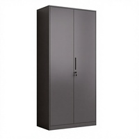 Armoire de classement en acier modulaire ignifuge, pliable et verrouillable, avec double porte et étagères réglables pour le rangement de bureau