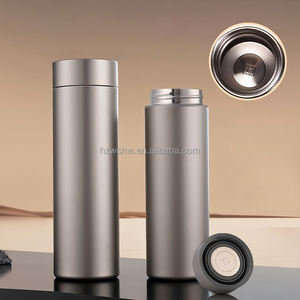 <span class=keywords><strong>Thermos</strong></span> écologique à double paroi en titane mat de 500 ml avec <span class=keywords><strong>infuseur</strong></span> à thé pour cadeaux d'affaires - Product Image 3