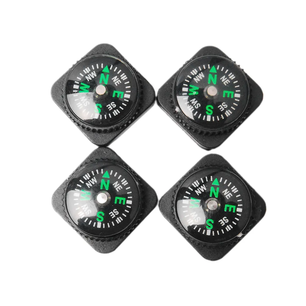 Mini bussola pulsante di navigazione nord portatile per Paracord bracciale borsa cinturino accessori per orologi Kit di escursionismo all'aperto di sopravvivenza