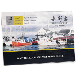 Best Seller Rubens Serie Spring Blossom, 50% Cotone, Pressato a Freddo, 200gsm, 20 Fogli, 8K 16K 32K, Blocco da Disegno Ecologico per Acquerello - Product Image 1