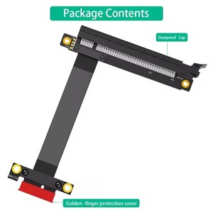 PCIE Gen 3.0 1X bis 16X Riser-Kabel 25cm flexibler <span class=keywords><strong>PCIExpress</strong></span> X16 Extender rechtwinkliger Winkel für Gaming-Grafikkarten - Product Image 6
