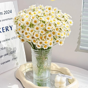 Bouquet de camomille réaliste haut de gamme, bouquet de marguerites artificielles, décoration de table de salon ou de salle à manger, fleur artificielle - Product Image 4