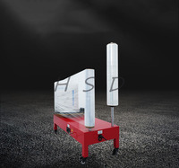 Nouvelle conception de machine d'emballage semi-automatique électrique pour film plastique, distributeur de film étirable pour l'emballage de boîtes en carton