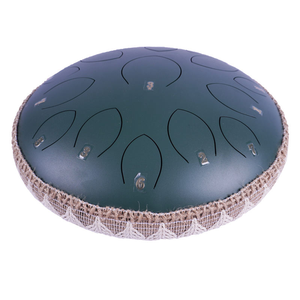 Tambor de Lengüeta de Acero Personalizado de 14 Pulgadas y 15 Notas con Cubierta de Ratán Tejido, Musical para Meditación que Produce Sonidos Agradables - Product Image 1