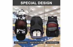 Muestra Gratuita, Mochila Deportiva de Gran Capacidad para Viajes al Aire Libre, Mochila Personalizada al por Mayor, Mochila de Skateboarding para Hombre - Product Image 4