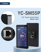 Portworld Écran tactile WIFI6 de luxe en métal de 5,5 pouces avec RK3576 4+32G Android 14 pour villa intelligente