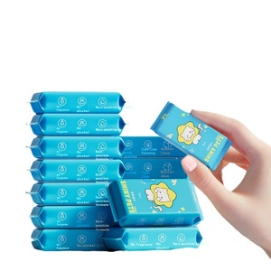Lingettes <span class=keywords><strong>pour</strong></span> animaux de compagnie personnalisées avec logo d'usine, écologiques, portables, lot de 6 lingettes <span class=keywords><strong>pour</strong></span> chats et chiens, nettoyage complet du <span class=keywords><strong>corps</strong></span>, lingettes nettoyantes - Product Image 2