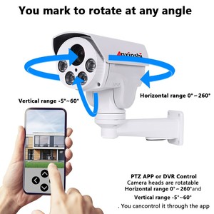 Système <span class=keywords><strong>de</strong></span> caméra CCTV Anxinshi 2MP, <span class=keywords><strong>DVR</strong></span> 4CH, caméra <span class=keywords><strong>de</strong></span> sécurité analogique PTZ, zoom 4X, étanche IP66 - Product Image 5