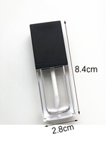 10ml bricolage brillant à lèvres Tube conteneur avec capuchon carré vide rouge à lèvres bouteille brillant à lèvres Tube cosmétique échantillon conteneur