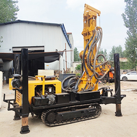 Machine de forage hydraulique sur chenilles d'occasion en bon état de fonctionnement pour puits d'eau, profondeur 200m-500m, également utilisable pour l'exploitation minière