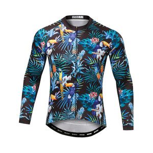 Maillot de cyclisme imprimé avec motif en sublimation intégrale, tissu respirant à séchage rapide, logo personnalisé pour le cyclisme sur route, VTT et loisirs - Product Image 1