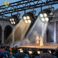 Projecteur LED COB 4x50W IP65 étanche à 4 faisceaux pour théâtre et salle de banquet