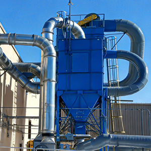 Nouveau dépoussiéreur industriel à jet pulsé pour ciment et poudre de cendres de chaudière, avec filtre en acier au carbone à 99,99% d'efficacité - Product Image 4