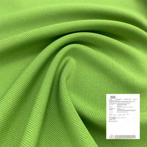 Tissu extensible à 4 voies respirant et épais en tricot de spandex de polyester de germanium infrarouge lointain fonctionnel pour leggings - Product Image 1
