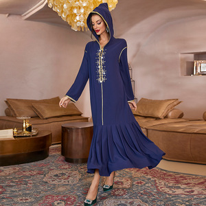 Abayas Musulmanas de Poliéster Transpirable al por Mayor en el Reino Unido, desde China, Dubái, para Mujer, <span class=keywords><strong>2022</strong></span> - Product Image 5