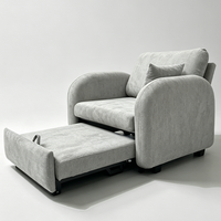 Canapé-lit convertible moderne pour salon, design inclinable et extensible, idéal pour hôtel et appartement