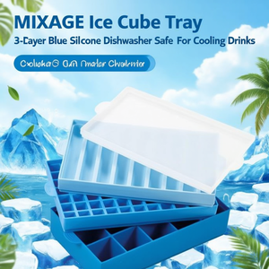 <b>3</b>-layer ice <b>cube</b> tray MIXAGE Blue 45440000 - Product Image 3